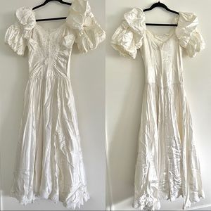 Vintage lace wedding dress